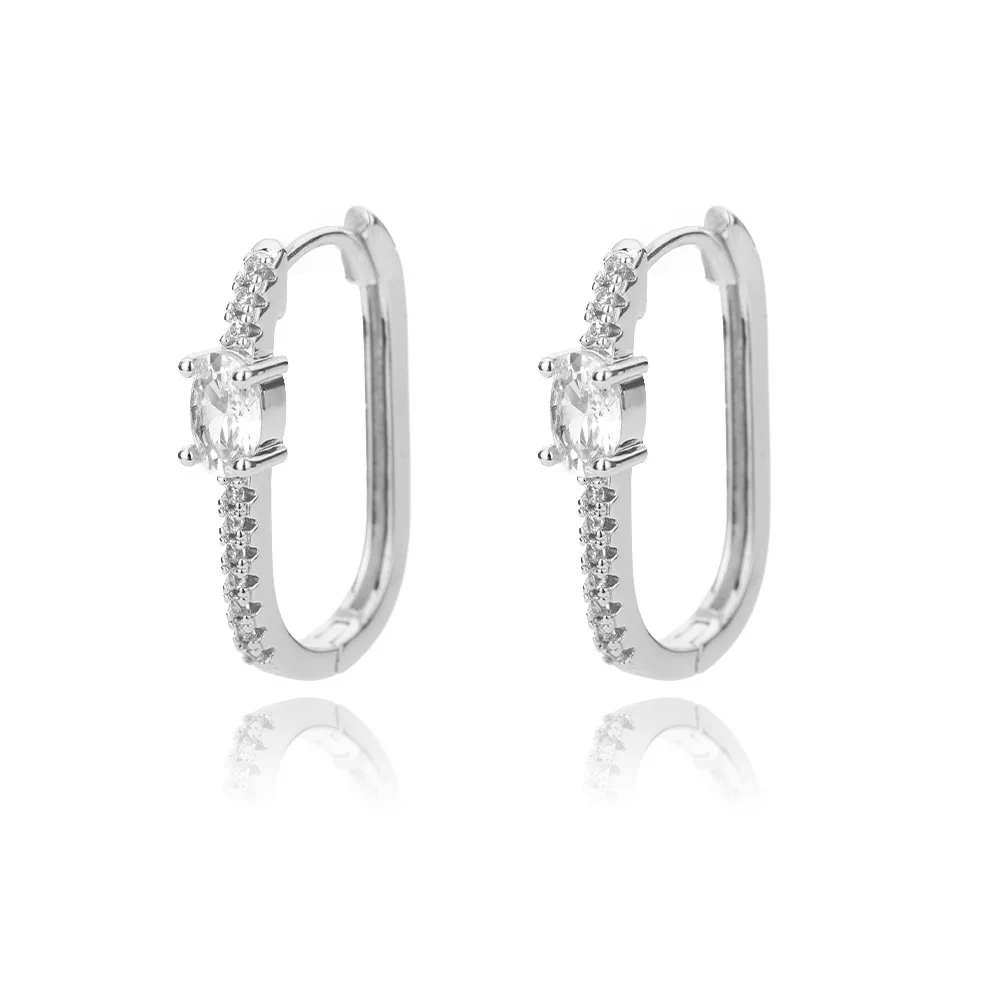 Women's Vintage Punk Round Baroque Pearl Circle Earrings