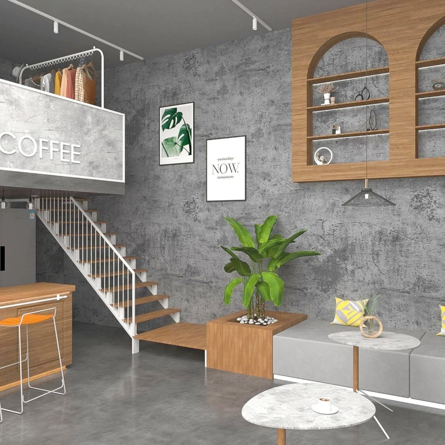 6M Cement Grey PVC Wallpaper S - Contact Cement Glue recension och pris