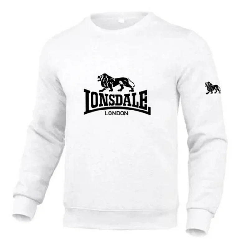 LONSDALE fashion men's and women's hoodie Spring and autumn leisure hoodie sweatshirt men's top solid color hoodie sweatshirt