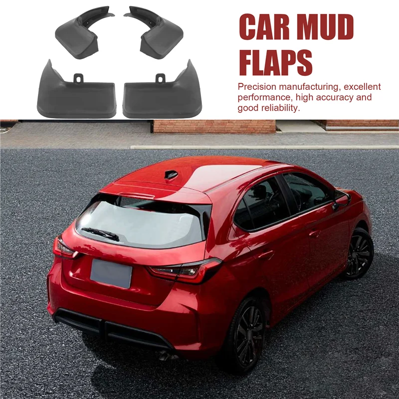 

Classy-For Honda City Hatchback 2021 Car Mud Flaps Splash Guard Mudguard Mudflaps Fender External Cover