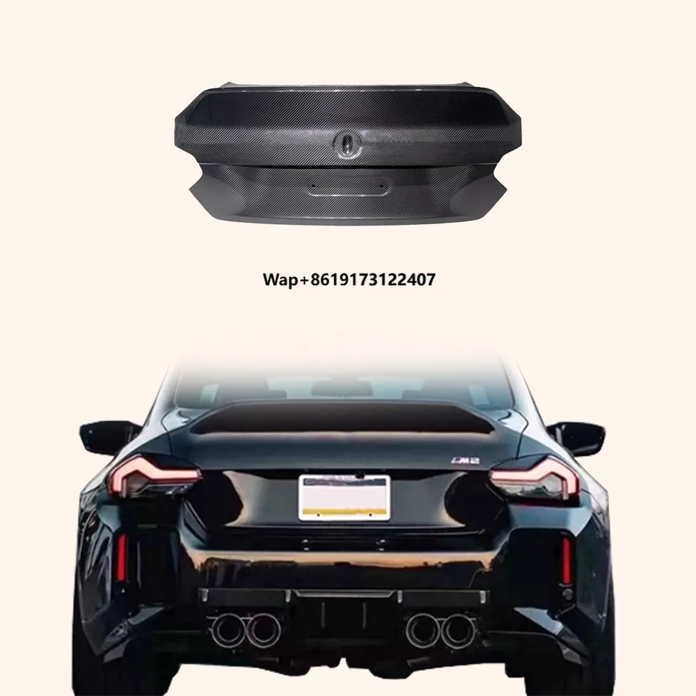 

For M2 G87 G42 Coupe 2023-24 Carbon CL Style Rear Bumper Ductail Trunk Boot Lid