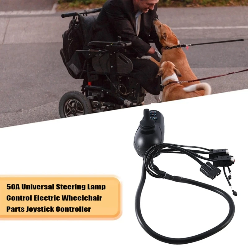 

1 PCS Intelligent Universal Steering Lamp Control Electric Wheelchair Parts Joystick Controller 50A