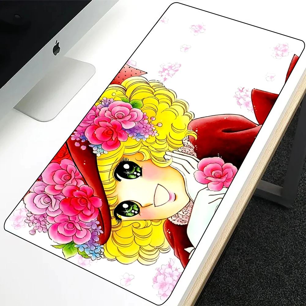 Candy Candy Anime Mousepad HD Printing Computer Gamers Locking Edge Non-slip Mouse Pad XXL90x40cm Keyboard PC Desk Pad