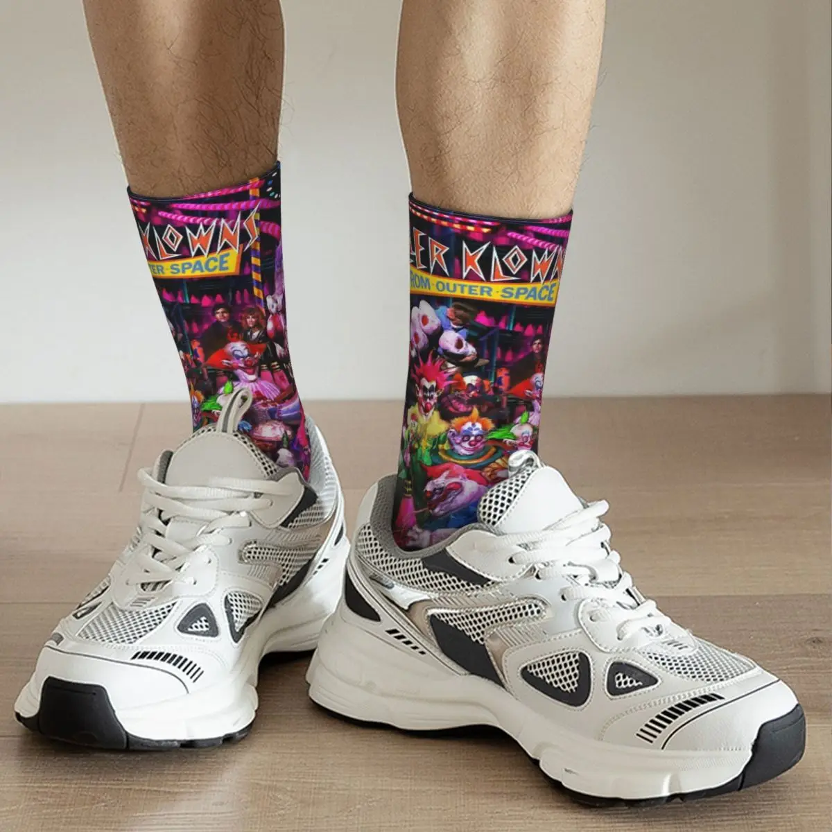 Killer Klowns From Outer Space Horror Film Unisex Socks Running 3D Print Happy Socks Street Style Crazy Sock