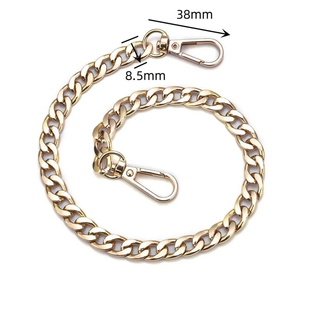 40/120cm Bag Chain Accessory Replacement Metal Chain Shoulder Strap Bag Chain Cross Body Bag Strap Accessory