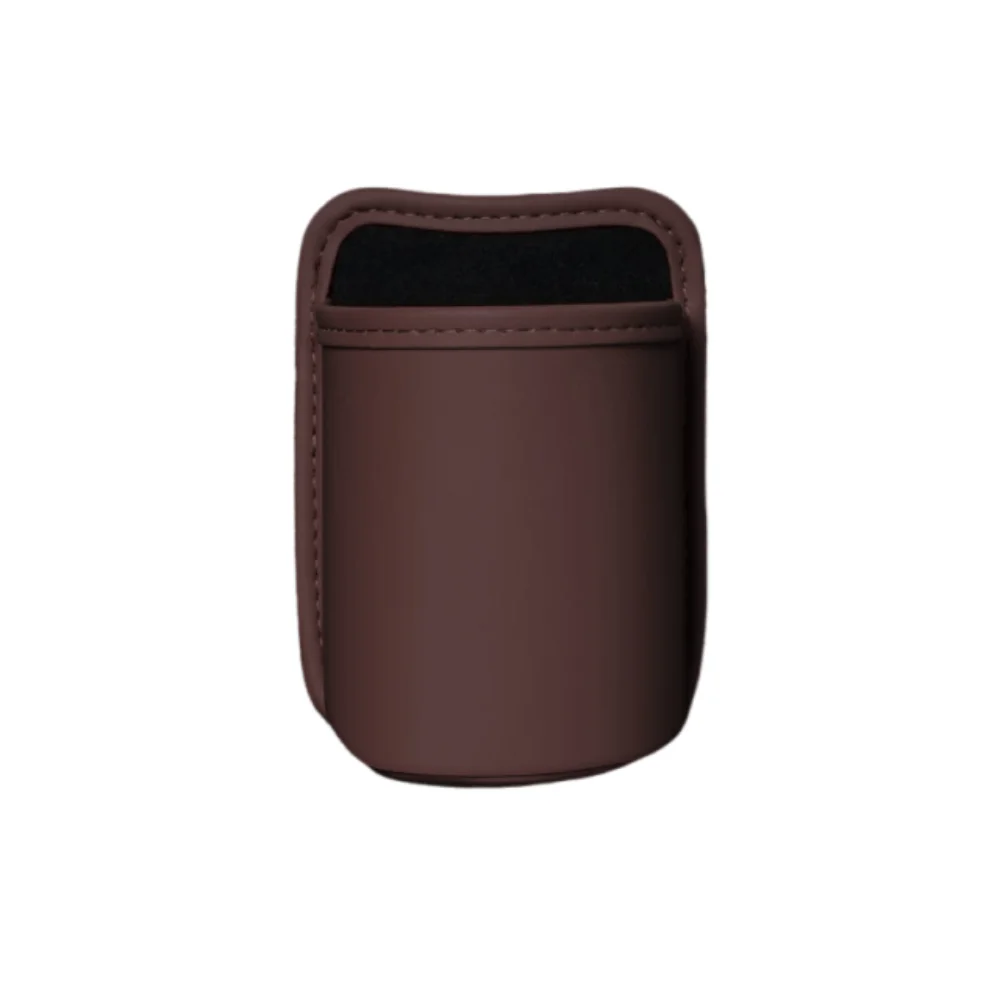 

Durable Leather Car Cup Holder Waterproof Space Saving Car Trash Can Clip Design Wear-Resistant Vehicle Garbage Bin Sundries