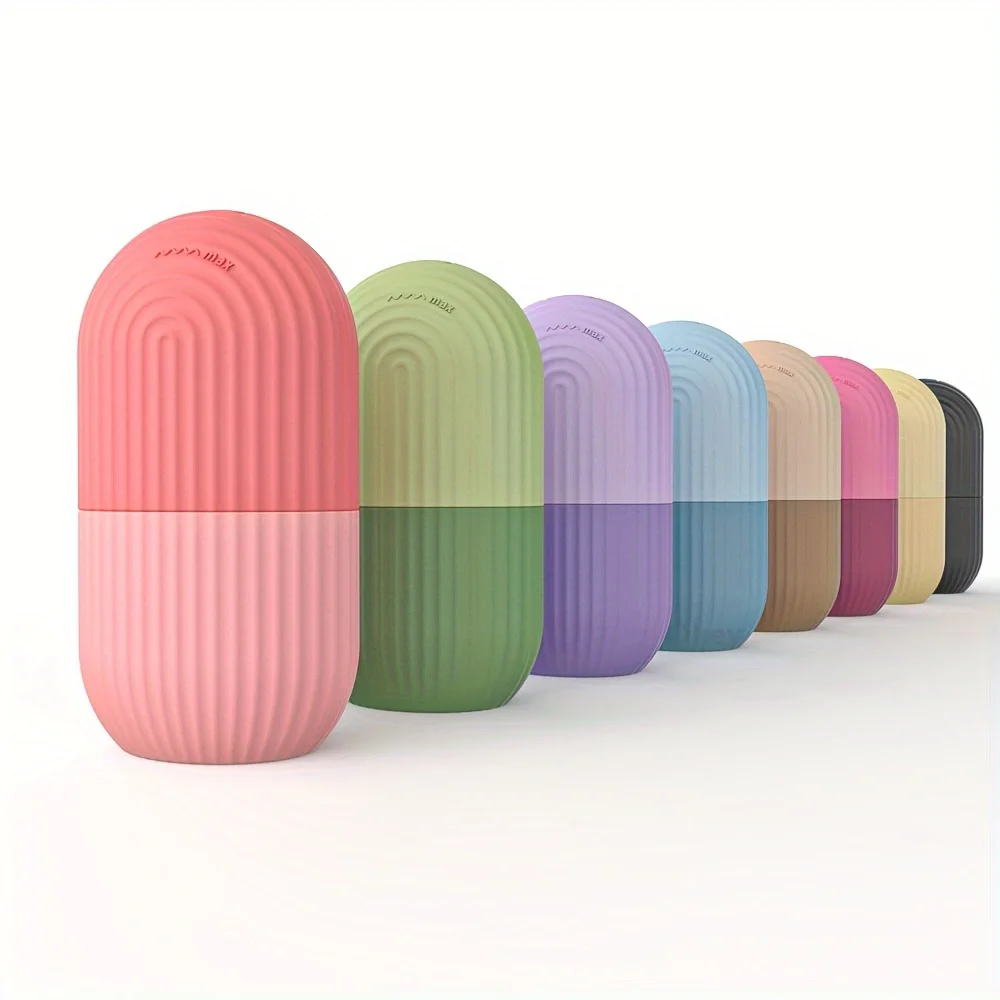 얼굴과 눈을 위한 아이스 롤러, 아이스 페이스 롤러, 얼굴 미용 아이스 롤러 스킨 케어 도구, 아이스 페이셜 큐브, 실리콘 아이스 몰드