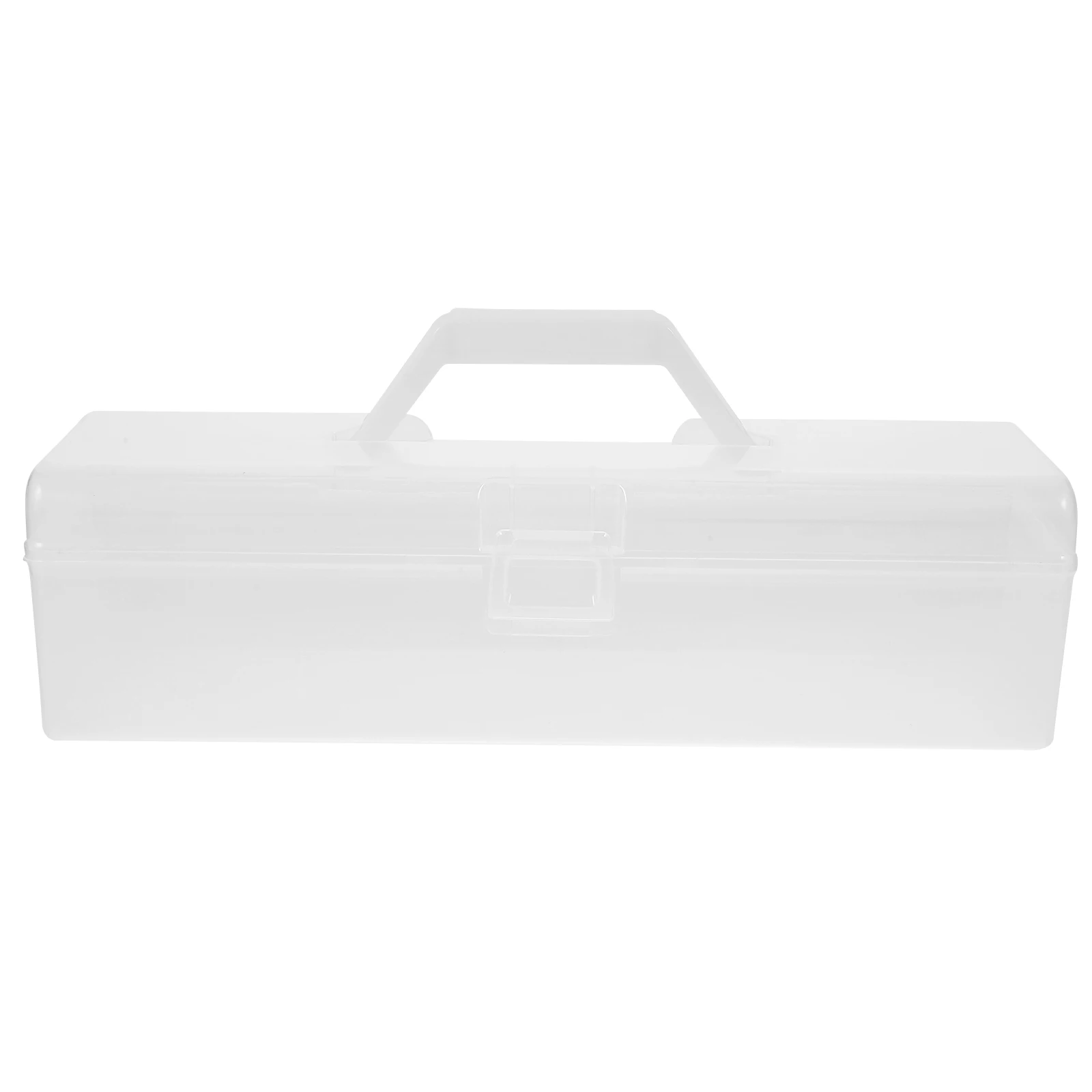 

Flip Lid Storage Box Large Capacity Transparent Card Organizer Case for Business Supplies Sturdy Plastic Suitable Offices Retail