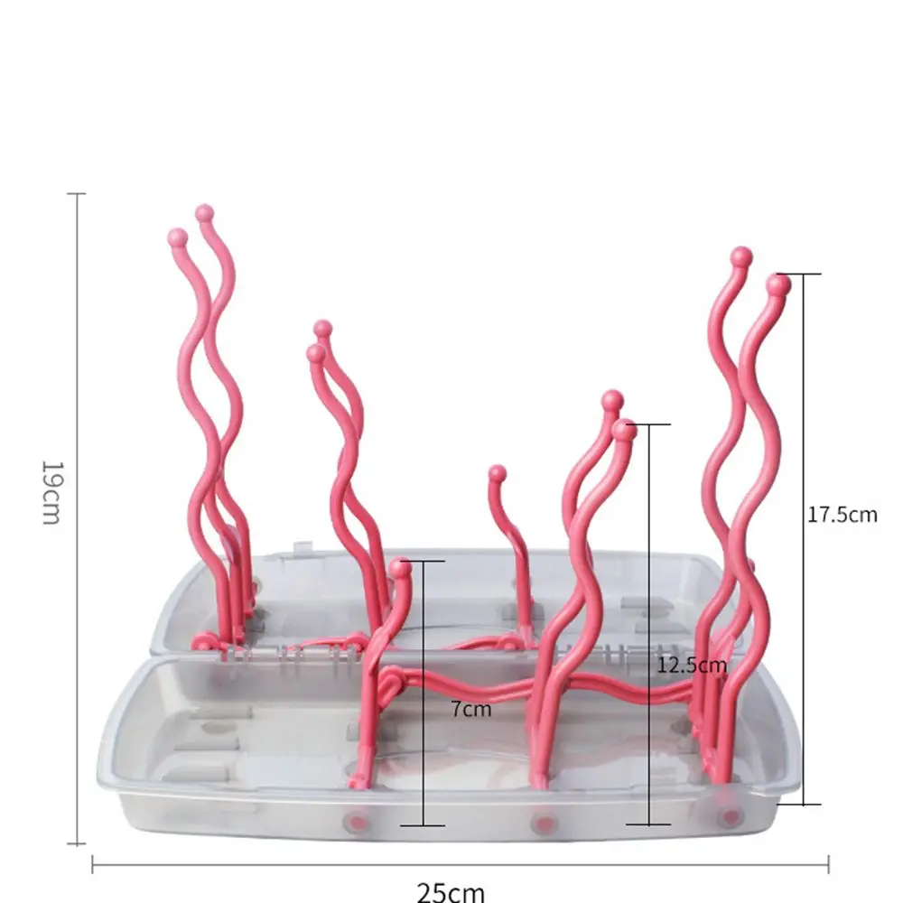 Cleaning Bottle Shelf Bottle Feeding Tree Shape Cleaning Dryer Baby Bottle Bottle Rack Bottle Storage Drying Rack Nipple Rack