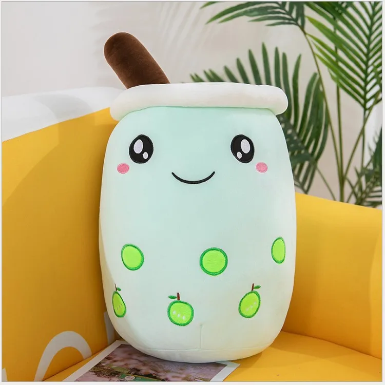 

2024 New Cartoon Baby Soothing Pillow Simulation Milk Tea Cup Pillow Plush Pearl Milk Tea Baby Baby doll Gift N6