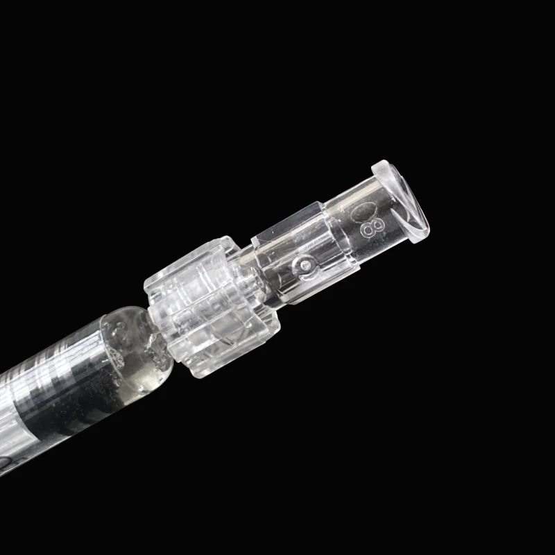 Luer Lock Syringe Connector Female Luer Syringe Sterile Pp Transparent Parts Leak Proof Individual Package Dual channel connec