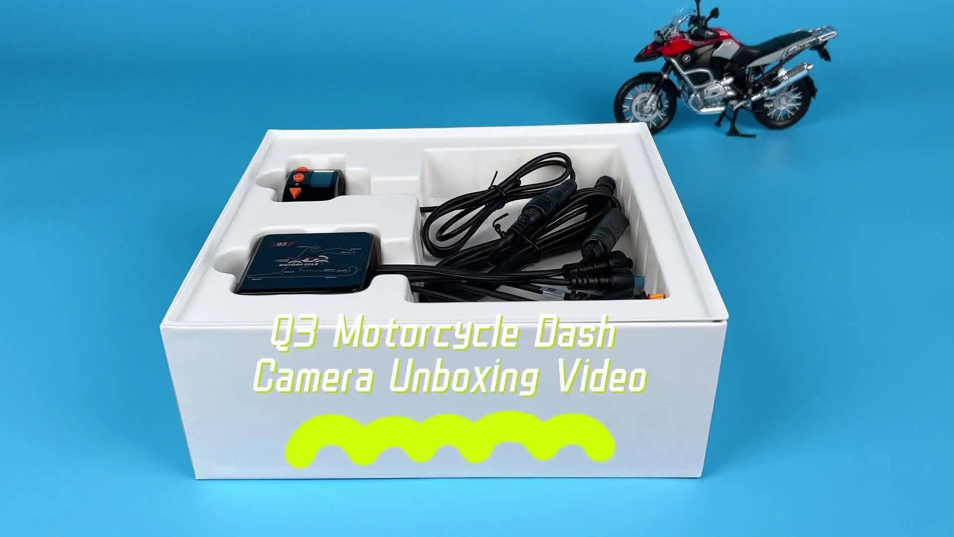 VSYSTO Q3 Motorcycle Camera OLED Screen Wired Controller with TPMS