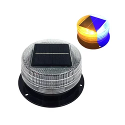 Solar Warning Light LED Automatic Sensor Magnetic Police Strobe Emergency Annunciation Lamp Truck Car Vehicles Caution Beacon