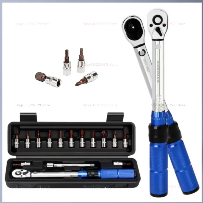 

QuickRelease Torque Wrench Repair Tool 2-24N.m Adjustable Ratchet Wrench 1/4 Inch Anti-Slip Grip for Automotive Bike Maintenance