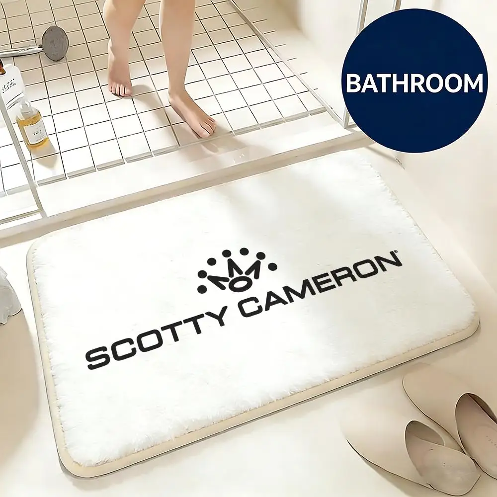 Soft Flannel Floor Mat Brand Scotty Cameron Floor Mat Non-Slip Absorbent Doormat Bathroom Bedroom Home Decor Rug
