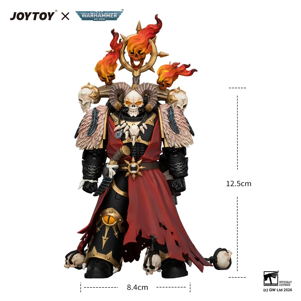 [Pre Order]JOYTOY 1/18 Action Figure Warhammer 40K Black Legion Master of Possession figures Toys view 6