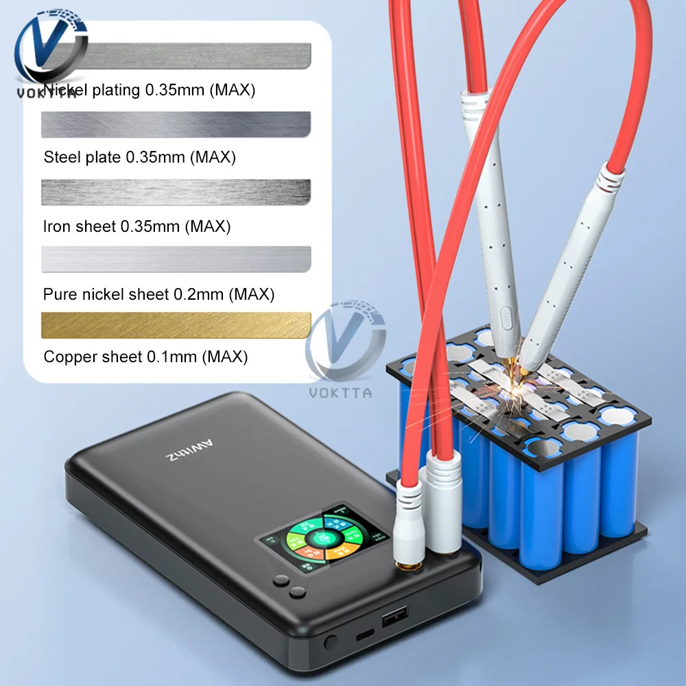 18650 batteria al litio saldatrice a punti saldatrice a punti portatile portatile USB ricaricabile penna a rilascio di saldatura strumenti piastra