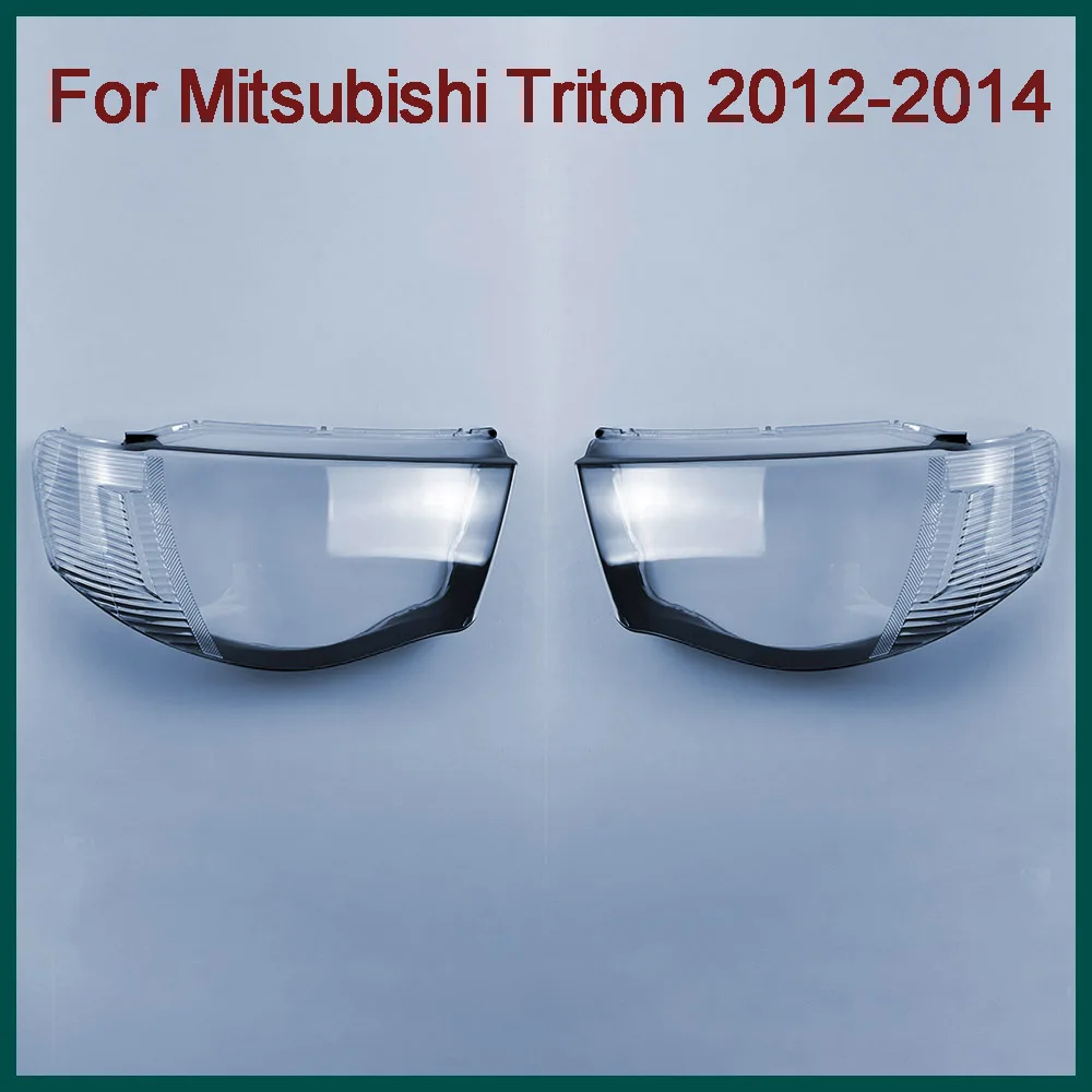 

For Mitsubishi Triton 2012 2013 2014 Front Headlights Shell Transparent Cover Headlamps shade Lampshade Lamp Shell Lens Masks