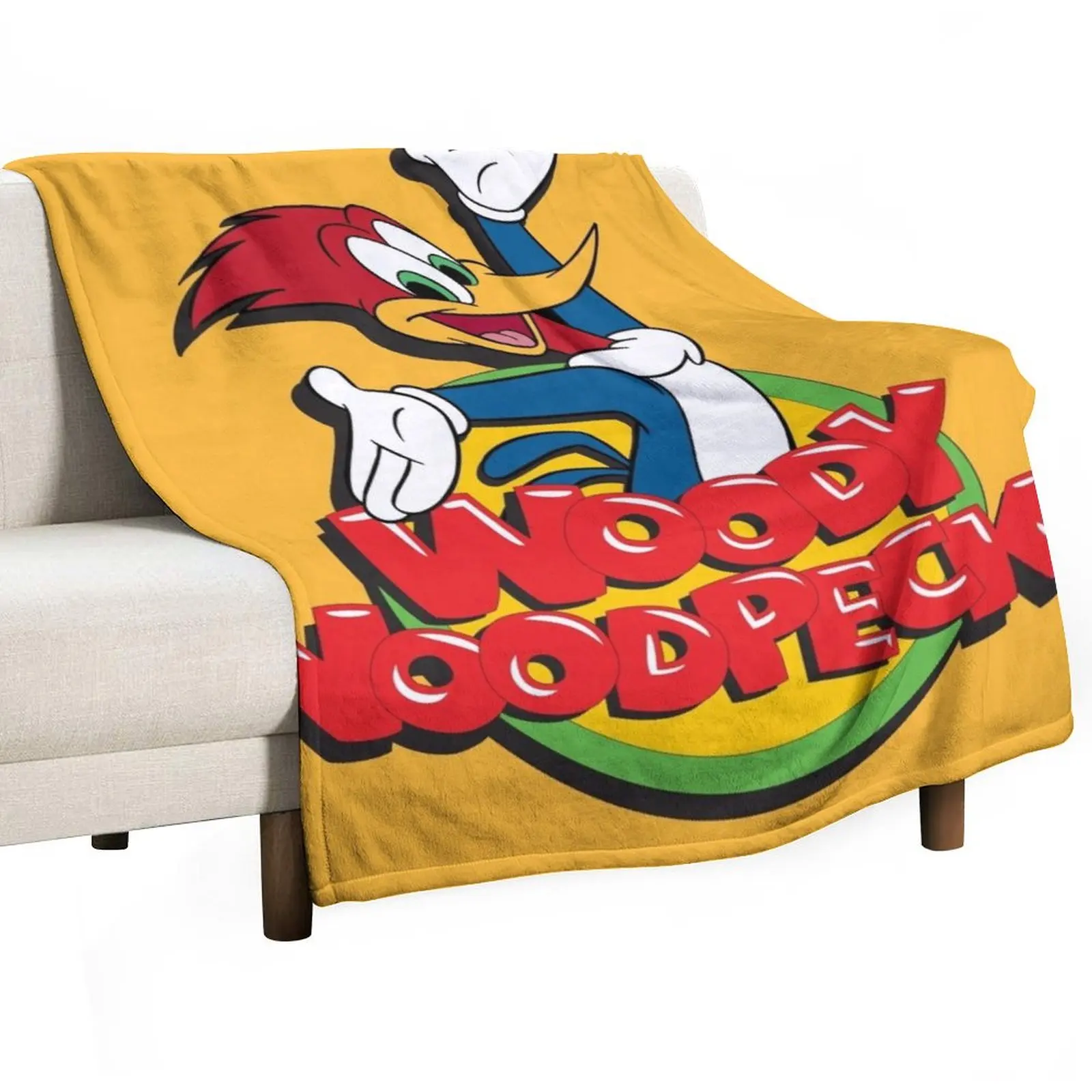 

Woody Woodpecker Throw Blanket Multi Purpose Soft Warm Blanket for Home Travel
