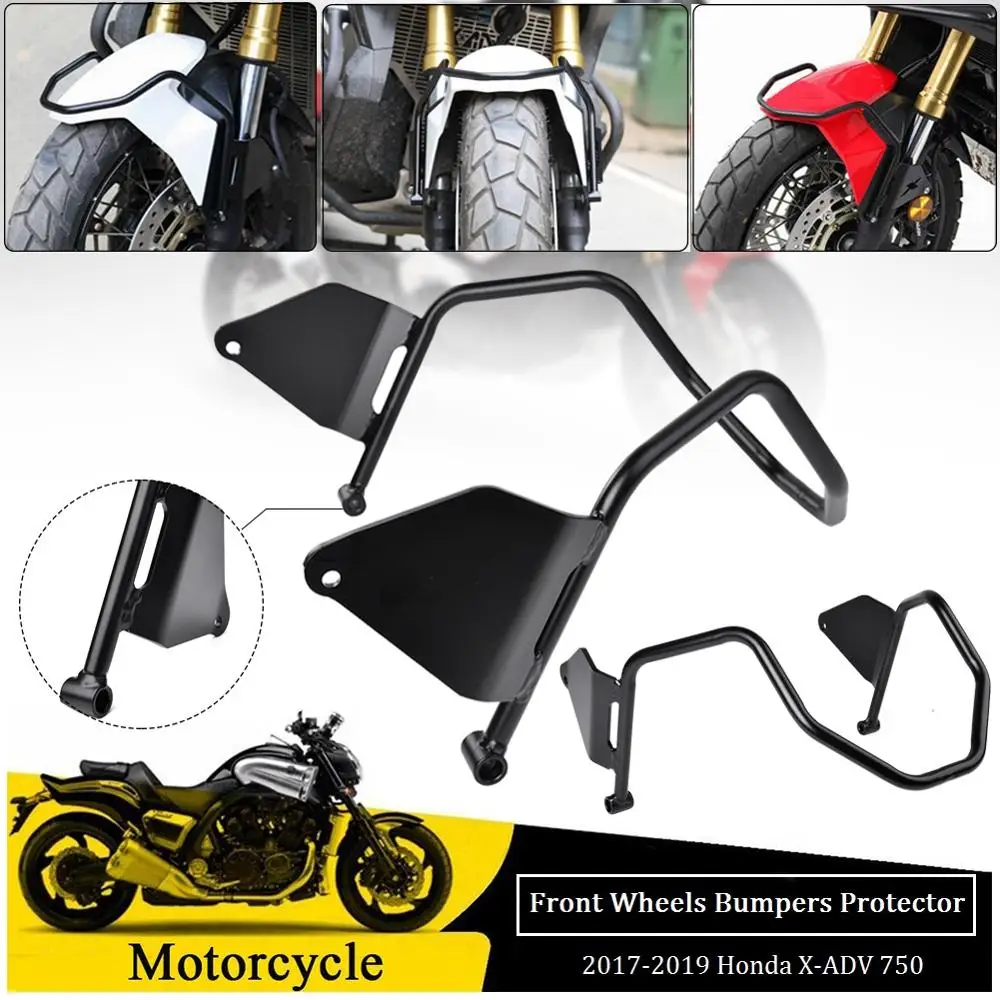 

Front wheel Bumper For Honda XADV 750 300 Accessories X ADV X-ADV750 Fender Guard Frame Protector 2017 2018 2019 2020 2021 2022