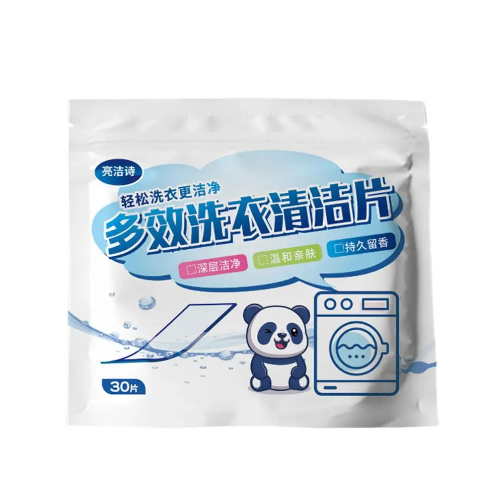 Ultra Concentrated Laundry Bubble Sheets Long Lasting PCS/Bag Action Multi Washing Cleaning 30 Fragrance Accessories Q1S1