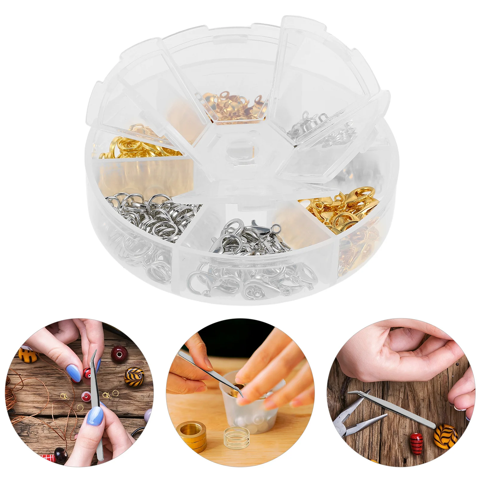 

1 Set Jewelry Making Accessories: Colorful Lobster Claw Clasps With Jump Rings For Bracelets Necklaces Diy Craft Findings Kit