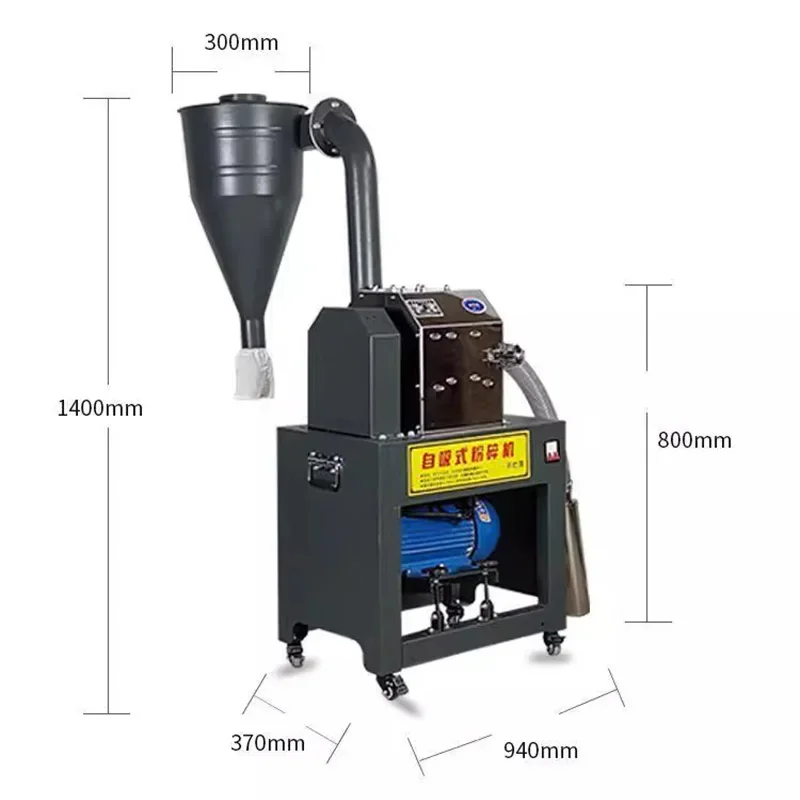 

Stainless Steel Self Priming Animal Feed Straw Hammer Maize Grinding Mill Forage Corn Crusher Grain Grinder Machine 500KG/H