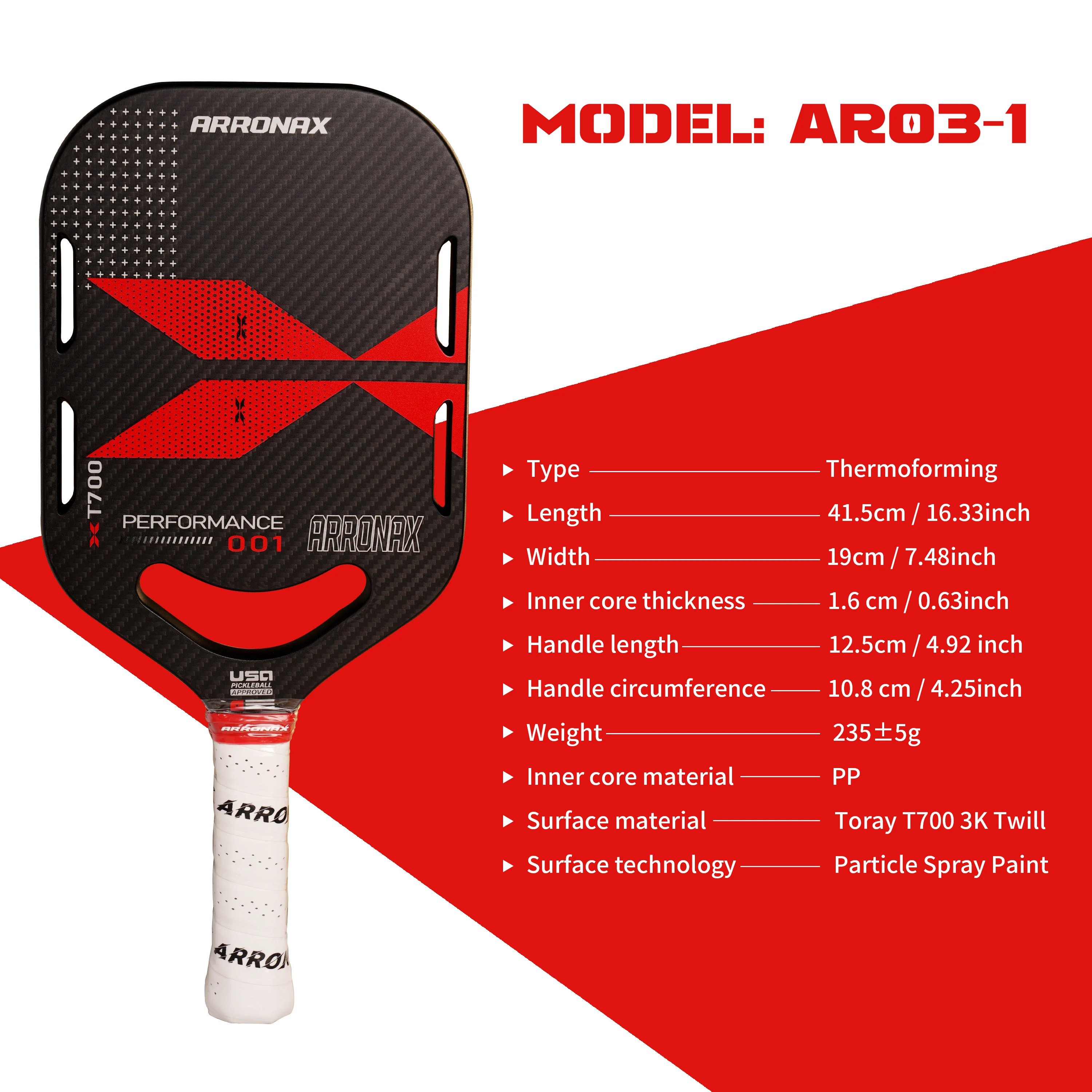 3K Pickleball Paddle, Good Control Rotating Surfaces, High Quality, New Arrival