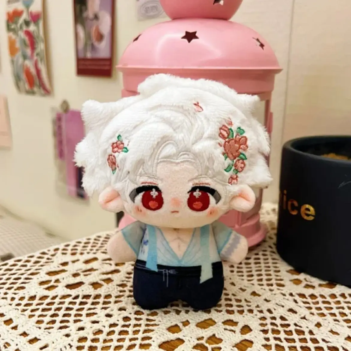 10 سنتيمتر أنيمي الحب و Deepspace سيلوس Xavier تأثيري لطيف أفخم ظهره بلوشيز المفاتيح قلادة حلية هدايا عيد الميلاد