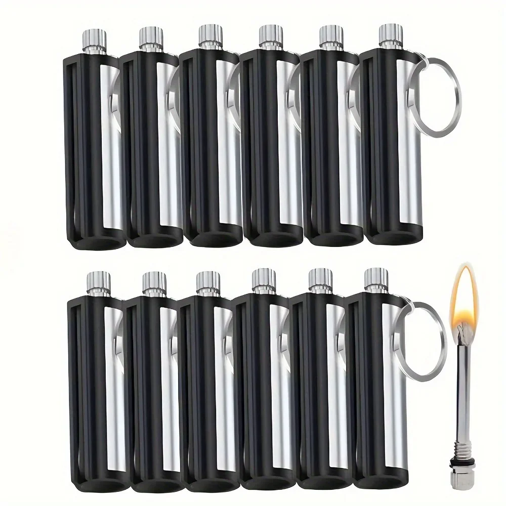 

1/50 Pack Match Lighter Flint Metal Match Lighter Outdoor Camping Portable Emergency Survival Lighter Can Ignite 10000 Times New