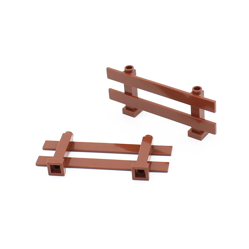 40PCS MOC Parts 6079 Fence 1x8x2 2/3 Rail Handrail Bar Building Blocks Bricks Creative Compatible with City Street View