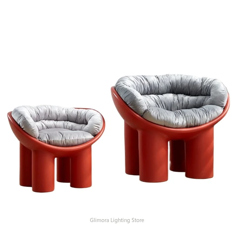Novelty Elephant Leg Stool for Living Room Balcony, Creative Animal Shaped Floor Seat with Soft Cushion, Shoe Changing Bench