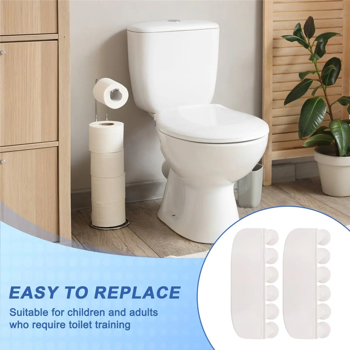 L! DT792^Universal Pee Deflector for Toilet Seat with Toilet Lid Lifter, Toilet Splash Guard Prevents From Peeing Splash 2pack