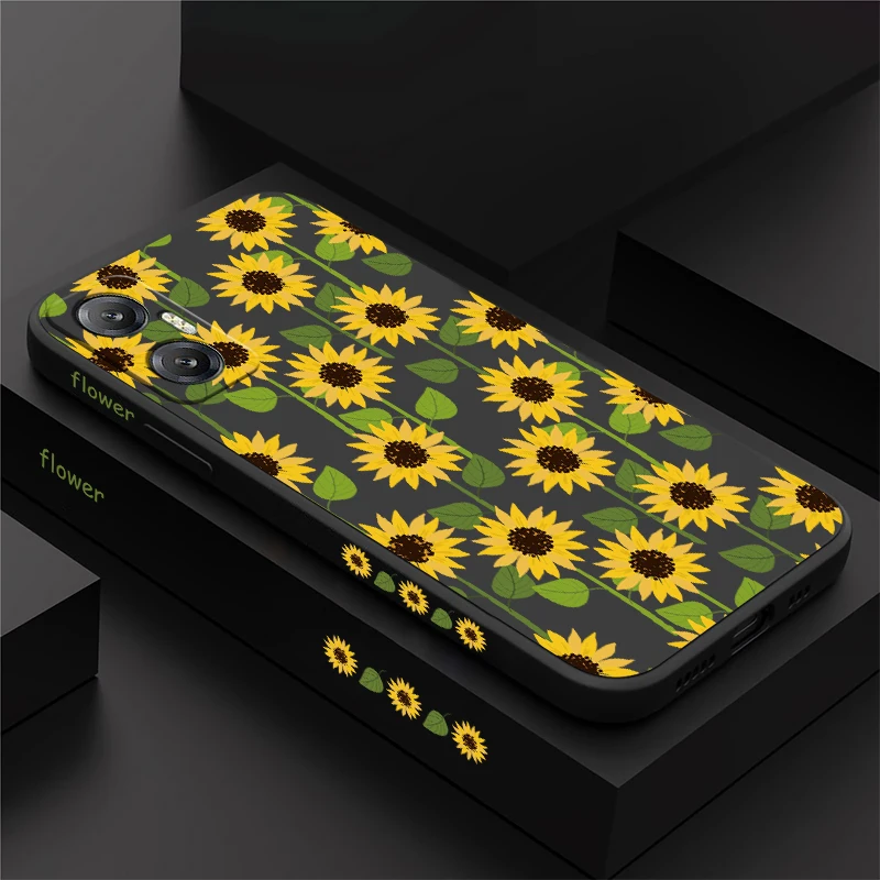 حافظة هاتف من السيليكون غير اللامع لهاتف انفينيكس هوت 50 برو بلس 30i 40i 20S 9 Play 12 12i 11 NFC نوت 30 50 غطاء مقاوم للصدمات على شكل زهرة