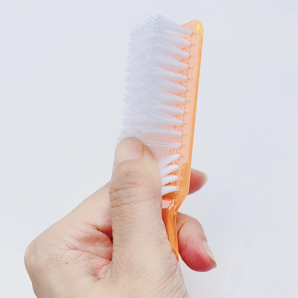 5PC Professional Nail Brushes Clean Plastic Remove Dust Nail Brush Nail Accessories Pink Purple Blue Orange Clear Manicure Brush