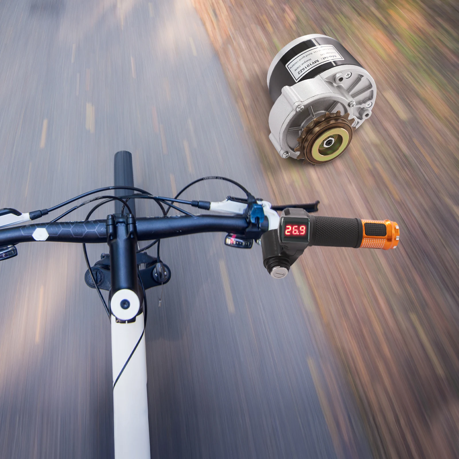 24 فولت 250 واط Fahrrad-Umbaukit Aus Eisen، Galvanisiert المضاد للتآكل، Trag uqigus Bis 264.55Lbs، For DIY-Elektrofahrrad-Project