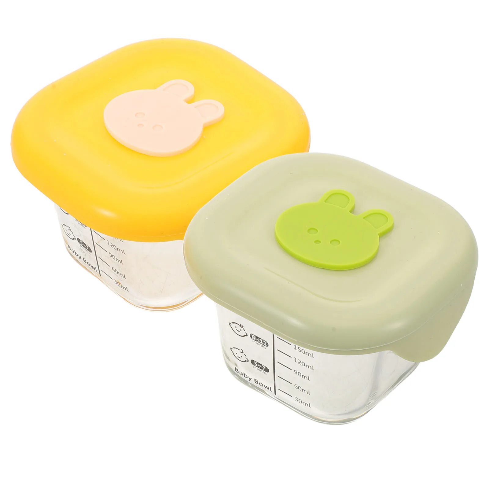 Recipiente de armazenamento de alimentos para bebês, 2 peças, 230ml, à prova de vazamento, reutilizável, pequenos frascos de freezer para purêulas caseiras, recipientes de lanche de leite materno