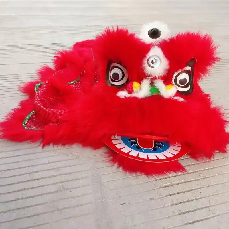 Lion Head Set Plastic Children's Lion Dance Performance Props for Large-scale Events