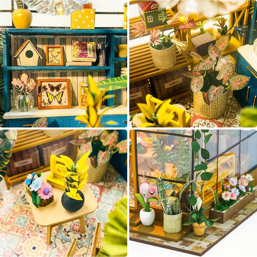 DIY Miniature Flower House: 