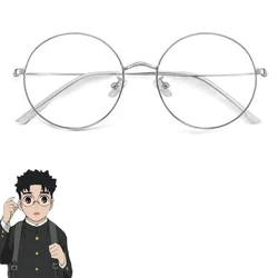 Anime Dandadan Ken Takakura Okarun Cosplay Glasses Adult Unisex Round Eyeglasses Halloween Accessories Props Eyewear