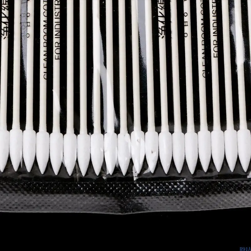 R91A 25x Хлопковая одноразовая очистка палочек для порта зарядки для наушников