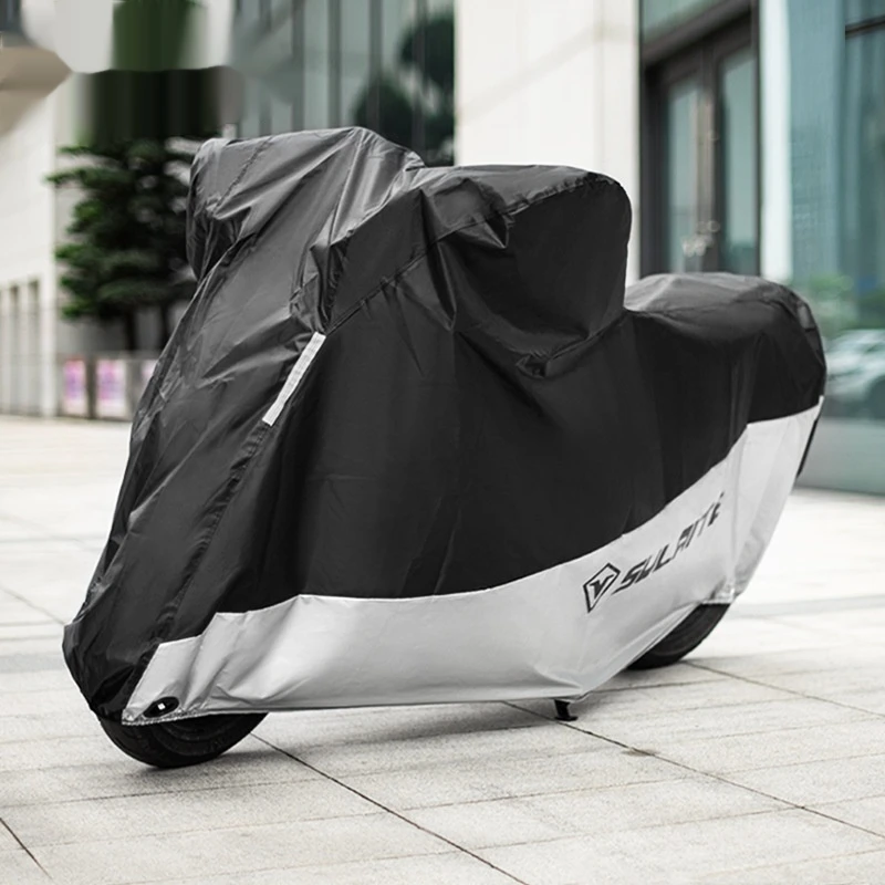 Motorcycle Cover Rainproof Sun Proof Dustproof Sturdy Durable Wear-Resistant Oxford Cloth Universal Cover For Electric Bicycles