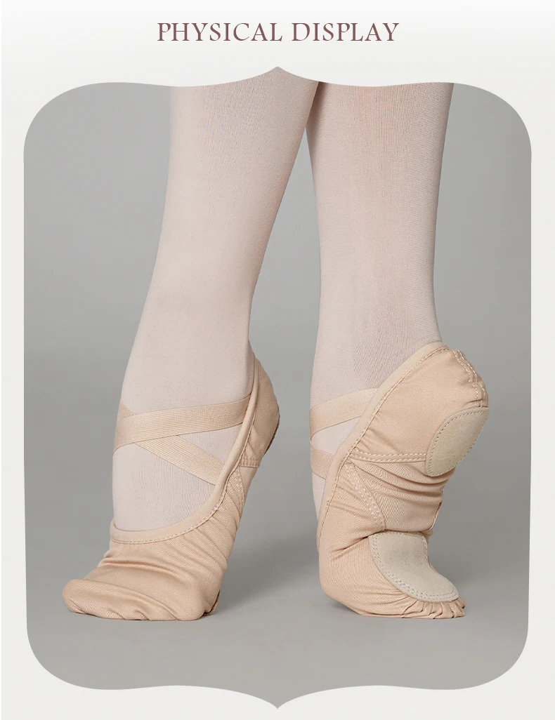 Frauen Ballett Tanz Schuhe Split Sohle Ballett Hausschuhe für Mädchen Kinder Atmungsaktive Ballett Schuhe Ballerina Tanz Hausschuhe Ballerinas – Detail 3