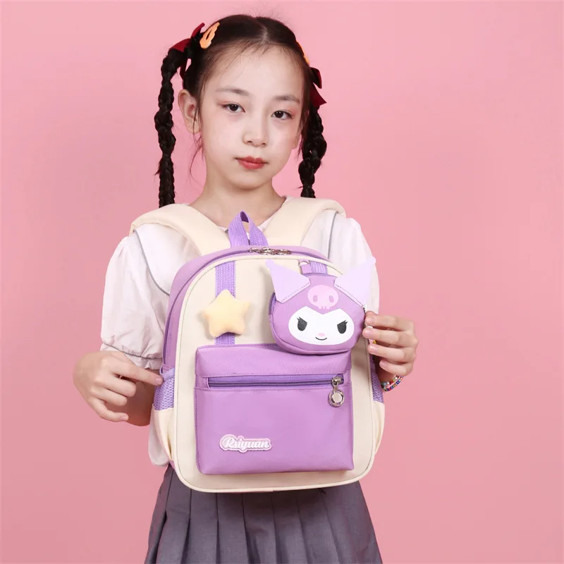 Sanrio jade cinnamon dog cartoon cute children's student schoolbag girls Melody lightweight wear-resistant backpack