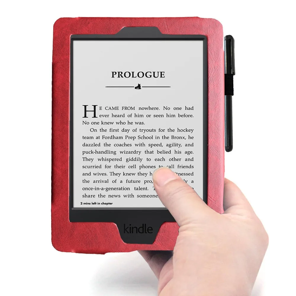 

Подходит для Kindle Touch D01200 Кожаный чехол с магнитом