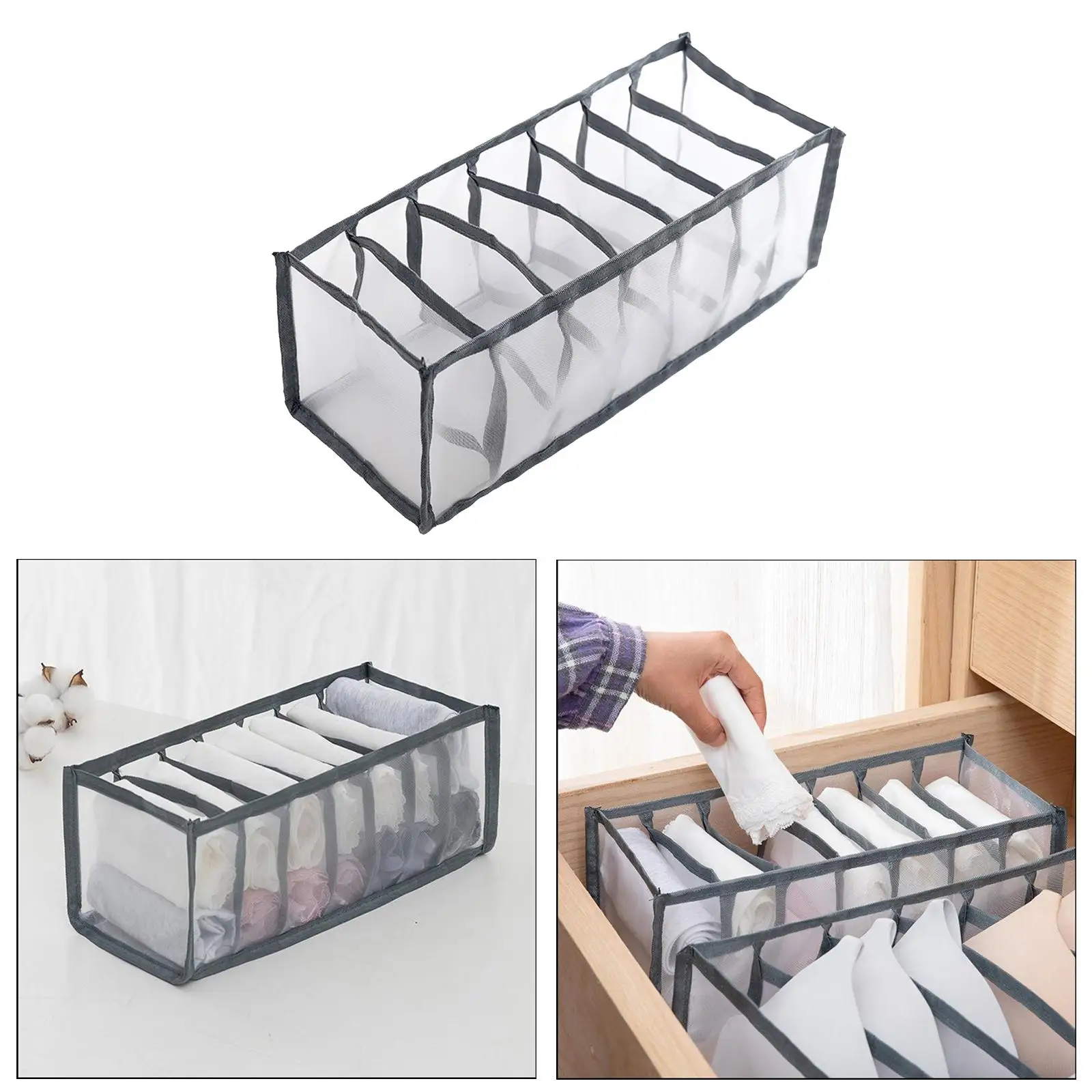 Foldable Underwear Closet Organizer for Socks Dormitory Home