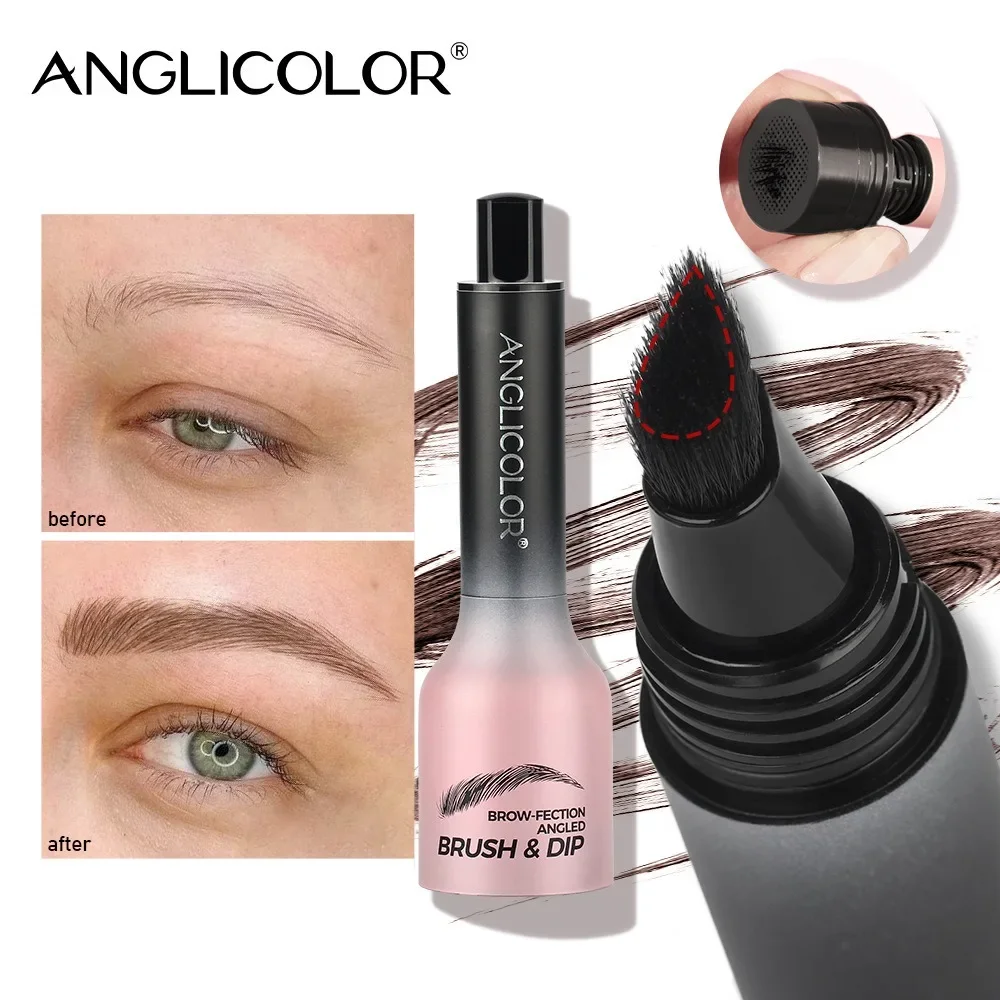 6 สีกันน้ํา Eyebrow Tint Non-Smudge Long Lasting Cream เติมคิ้วของคุณไม่จําเป็นต้องแต่งหน้าสําหรับดูธรรมชาติ