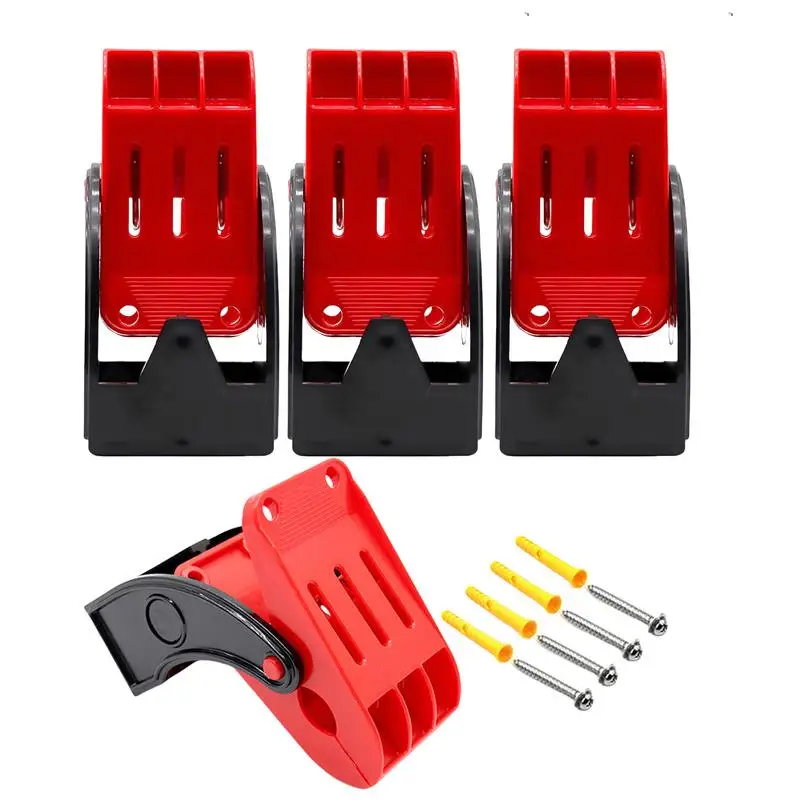 Car Wash Floor Mat Clips 4PCS Stainless Steel Swivel Floor Mat Clip Cleaning Clip Floor Mat Holder Wall-Mounted Clamps Secure