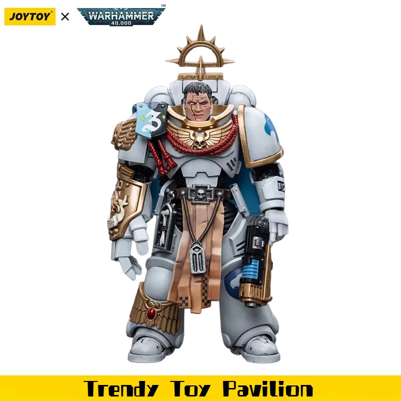 

【JOYTOY】Warhammer 40K Space Marines White Consuls Captain Messinius 1/18 Action Figure Toys
