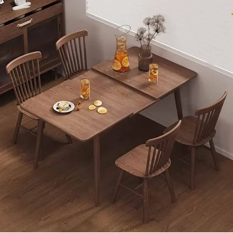 Waterproof Unique Dining Table Light Luxury High Space Saving Wood Tables Chairs Small Living Room Mesas De Comedor Furniture